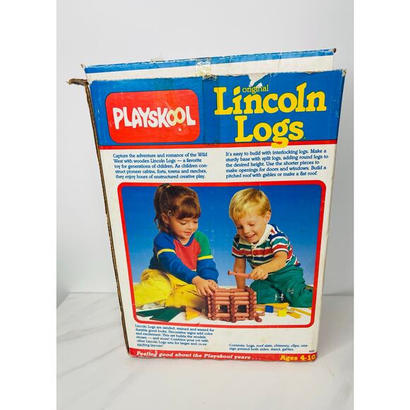 VINTAGE (1986) LINCOLN LOGS PLAYSKOOL 97 PIECES - Picture 12 of 12